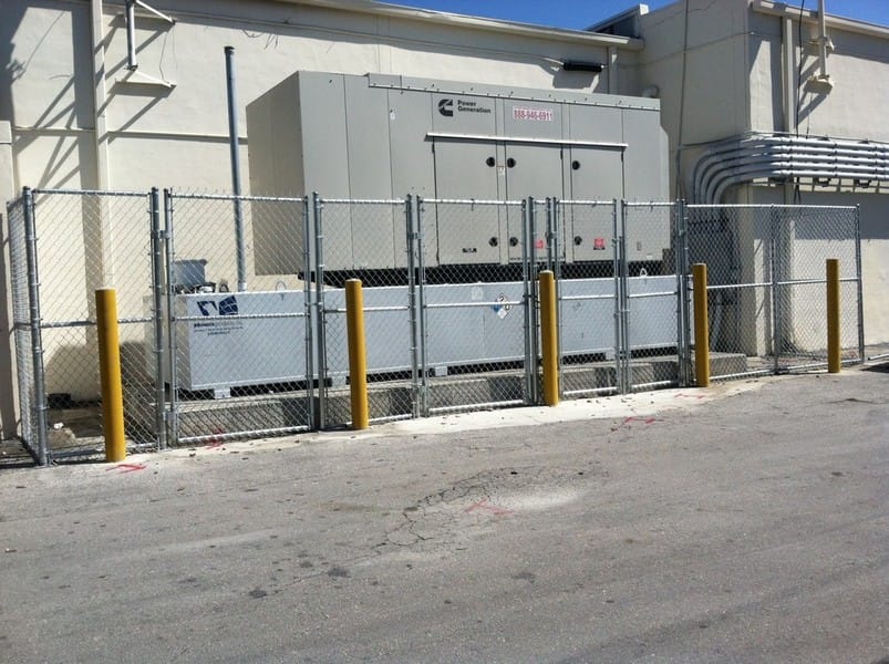 Commercial fence project in Hialeah